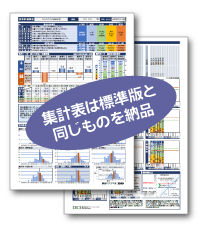 集計表は標準版と同じものを納品します。