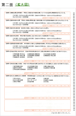 アンケート用紙